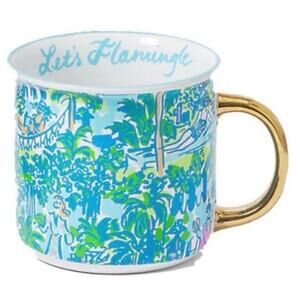 Lilly Pulitzer Sprout Green Lilly Holiday gift Mug New in box